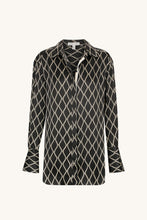 Load image into Gallery viewer, CORDE SILK CONTRAST RELAXED SHIRT
