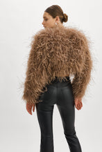 Load image into Gallery viewer, HALLIE OSTRICH FEATHER JACKET
