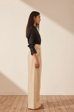 Load image into Gallery viewer, SABBIA LINEN TAILORED WIDE LEG PANT

