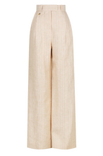 Load image into Gallery viewer, SABBIA LINEN TAILORED WIDE LEG PANT
